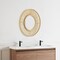 Natural Creative Home Decor Hanging Woven Bamboo Wall Mirror Round Shape